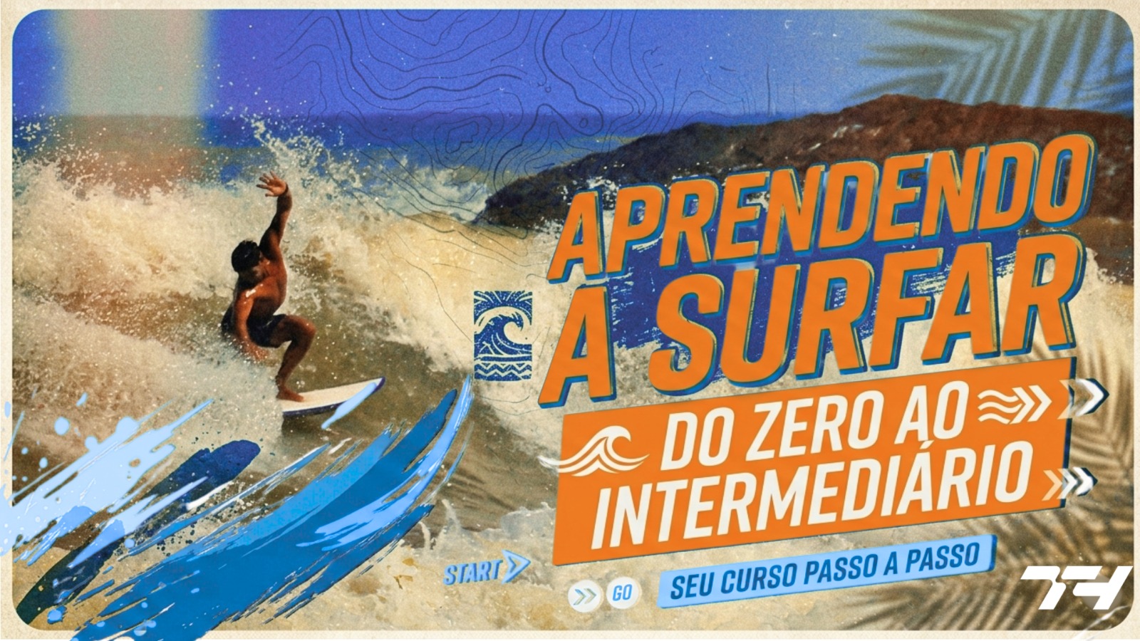 Capa do curso Aprendendo a surfar do zero ao intermediário